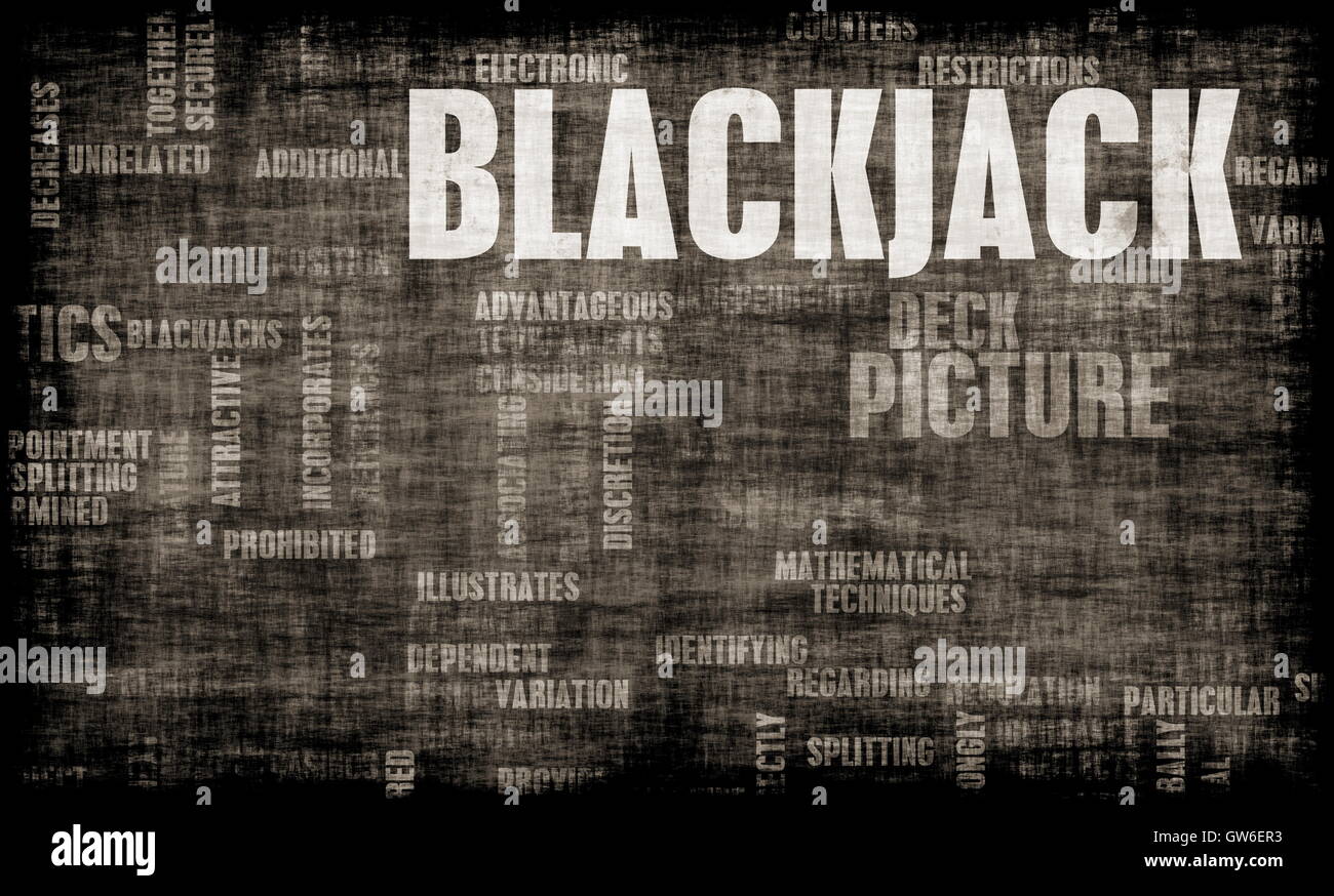 Game of Blackjack 21 Stock Photo