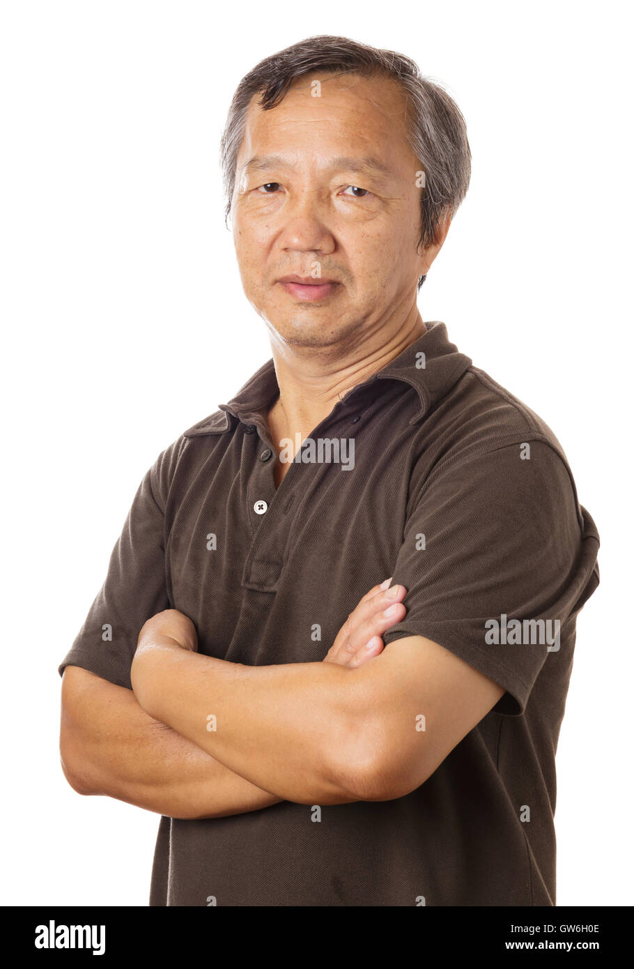 Asian old man Stock Photo