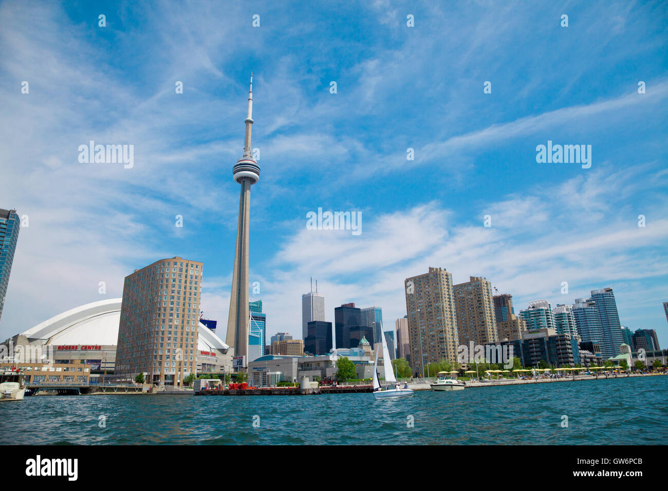 Sailboat toronto cn tower hi-res stock photography and images - Alamy