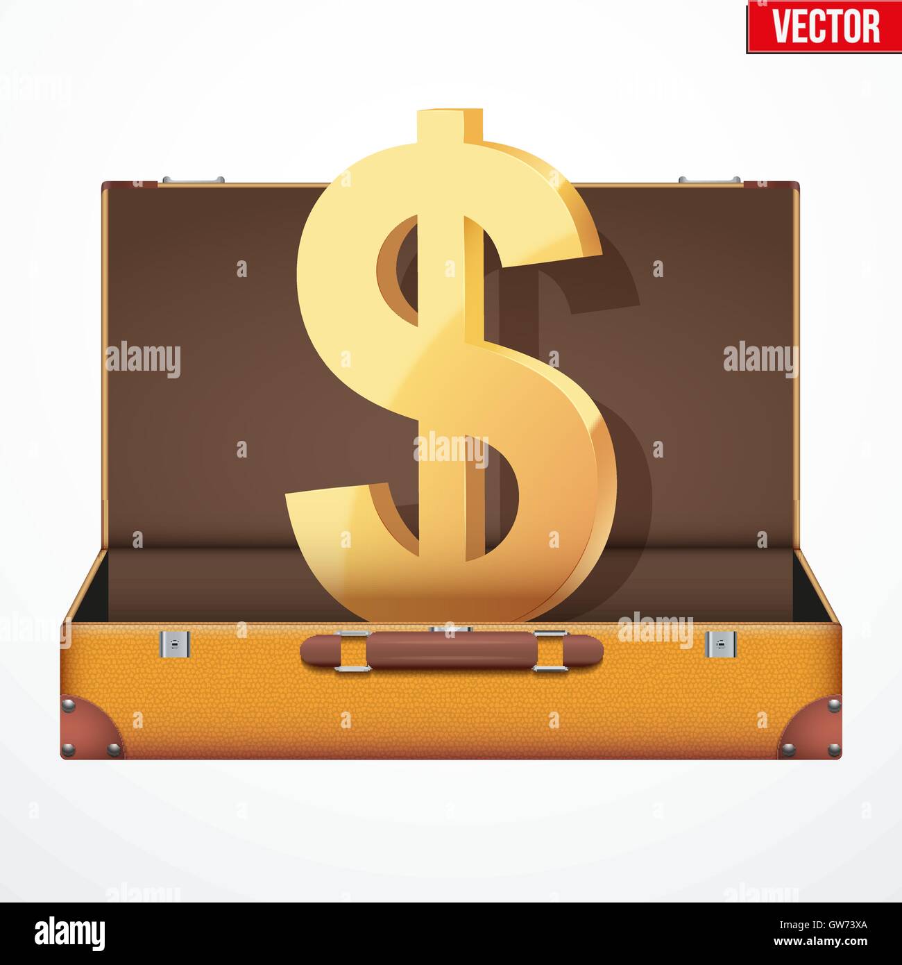 Suitcase money vector illustration Stock Vector Image & Art Alamy
