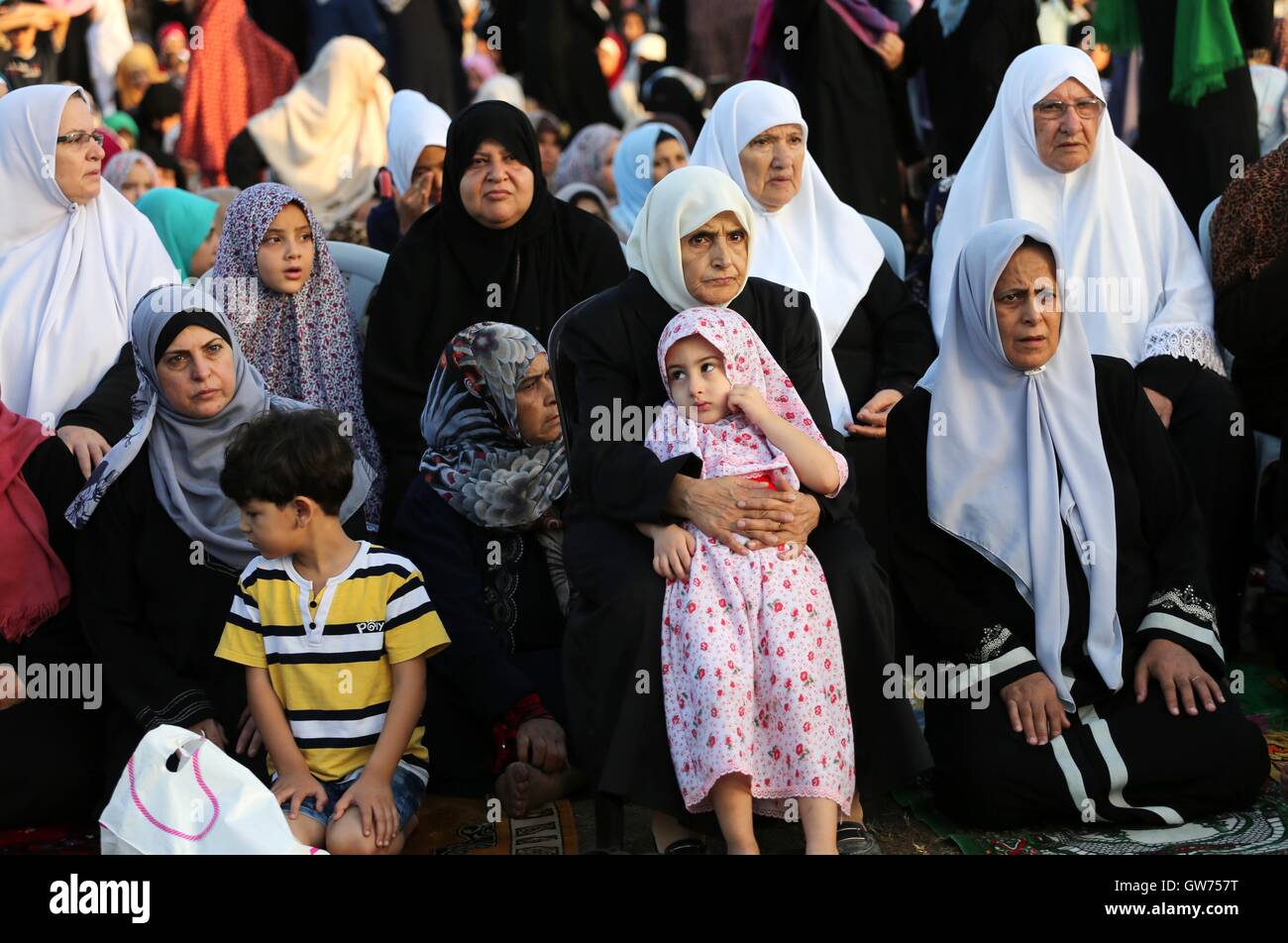 Muslims In Gaza Gaza City, Gaza Strip, Palestinian Territory. 12th Sep, 2016 ...