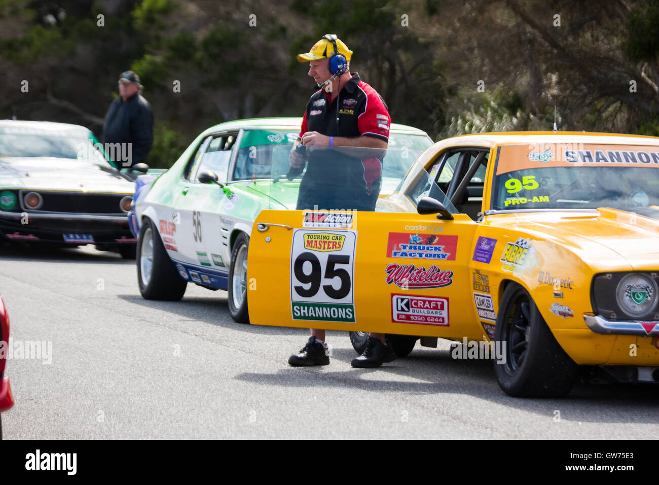 MELBOURNE/AUSTRALIA - SEPTEMBER 9-11, 2016: Racecars going for podium at Round 6 of the Shannon's Nationals at Phillip Island GP Track in Victoria, Australia - 9-11 September. Credit:  Dave Hewison Sports/Alamy Live News Stock Photo