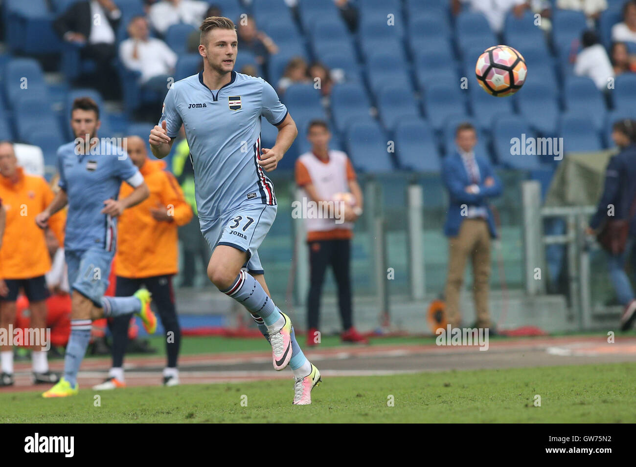 Rome Italy In Action During The Italian Serie A League Match