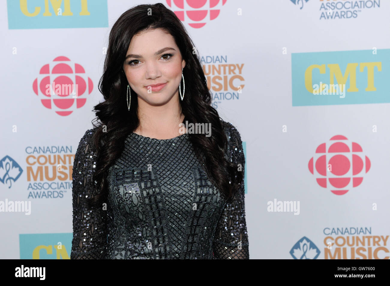 Toronto, Canada. 11th Sep, 2016. September 11, 2016. London, Canada. The 2016 Canadian Country Music Association Awards Show at the Budweiser Gardens in London, Ontario. In picture, Alisha Newton poses for photo at the media room. Dominic Chan/EXImages Credit:  EXImages/Alamy Live News Stock Photo