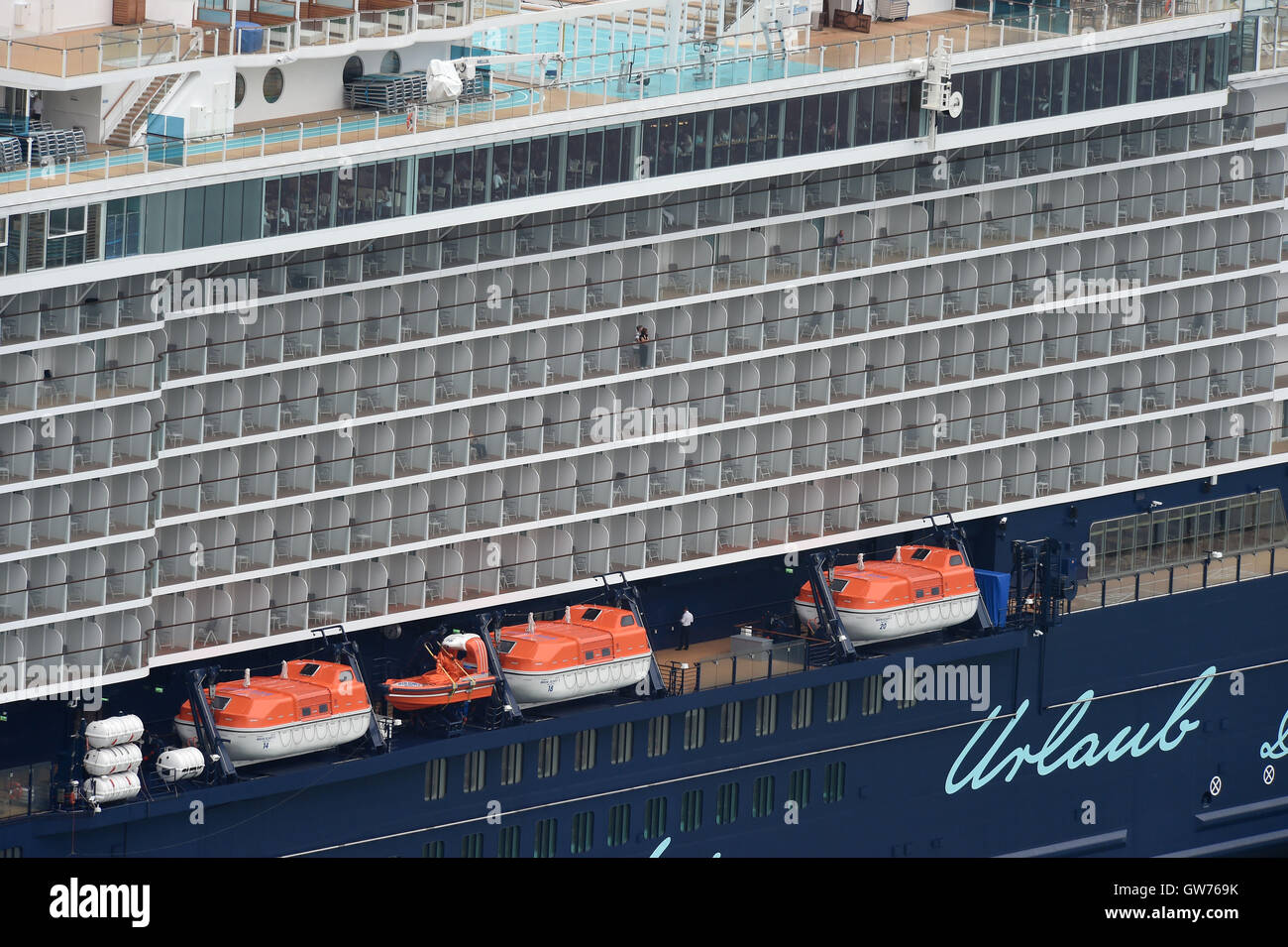 Mein Schiff 5 cruise ship Stock Photo