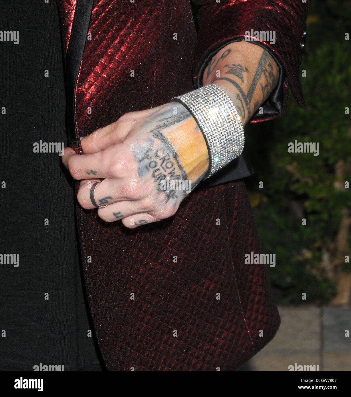 Los Angeles, California, USA. 10th Sep, 2016. September 10th 2016 - Los Angeles California USA - Musician OTEP SHAMAYA at the Mercy For Animals ''Hidden Heroes Gala'' held at the Vibiana restaurant Los Angeles © Paul Fenton/ZUMA Wire/Alamy Live News Stock Photo