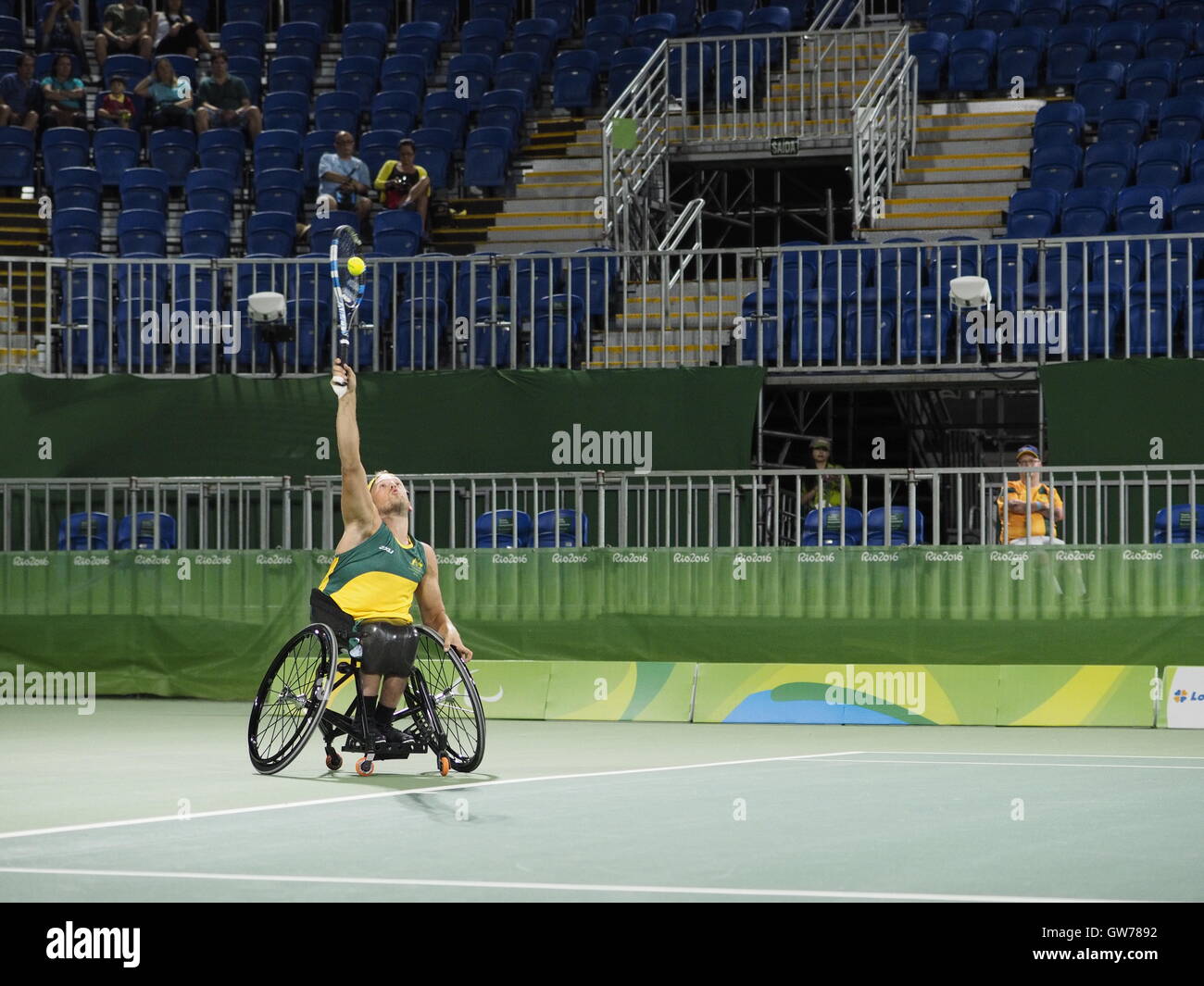 Quad doubles paralympics wheelchair tennis hires stock photography and