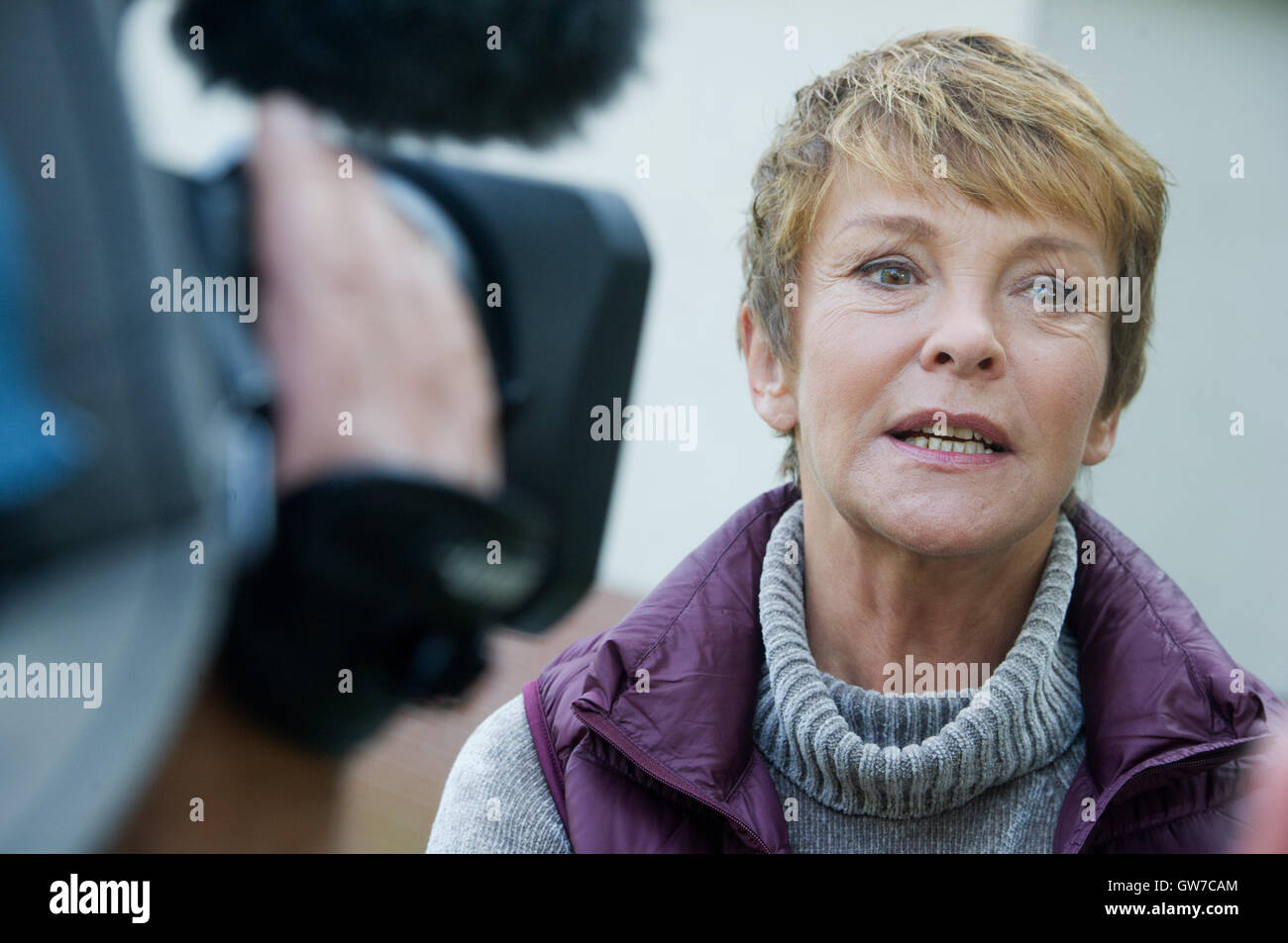 Actress Katrin Sass as exattorney Karin Lossow pictured during a photo