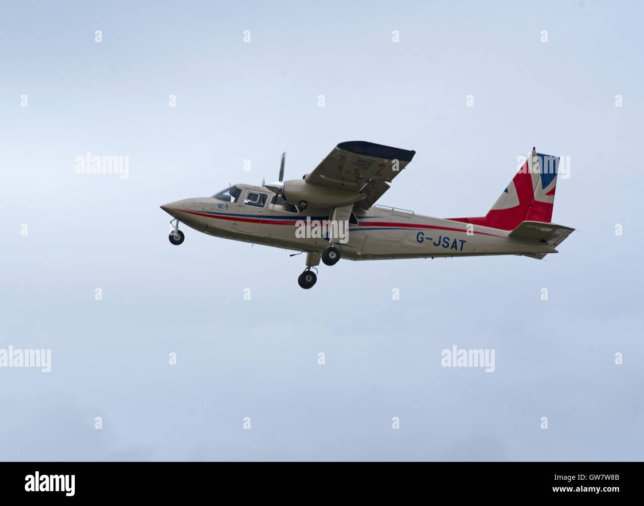 Commuter airliner and light utility aircraft. In service since 1981. Turboprop development of BN-2B Islander.  SCO 11,250. Stock Photo