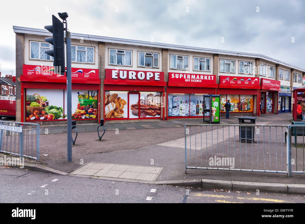 Europe supermarket and off license on the corner of Wellingborough and