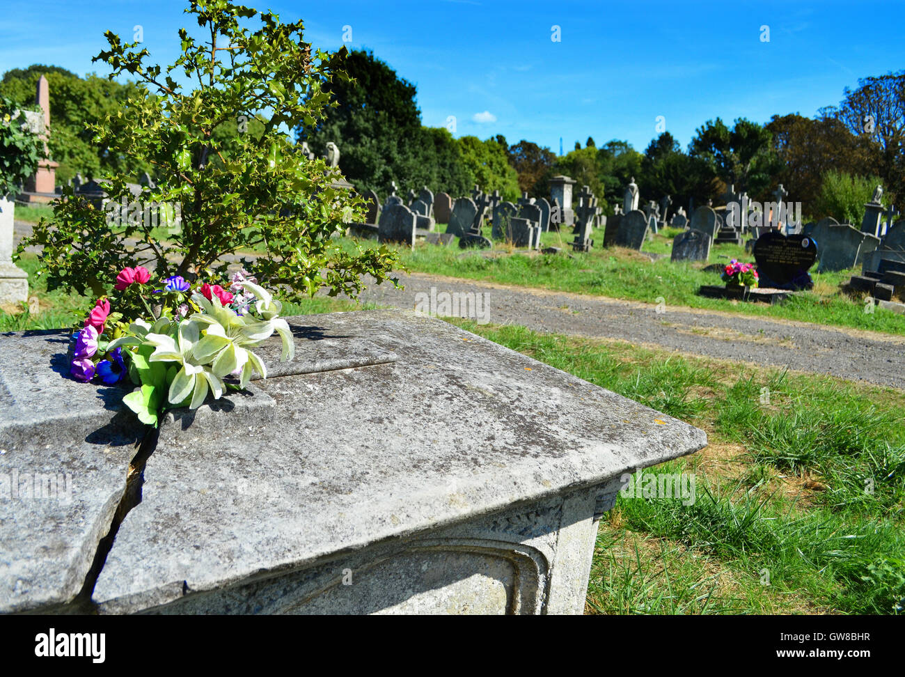 Kensal Green Cemetery, London Stock Photo