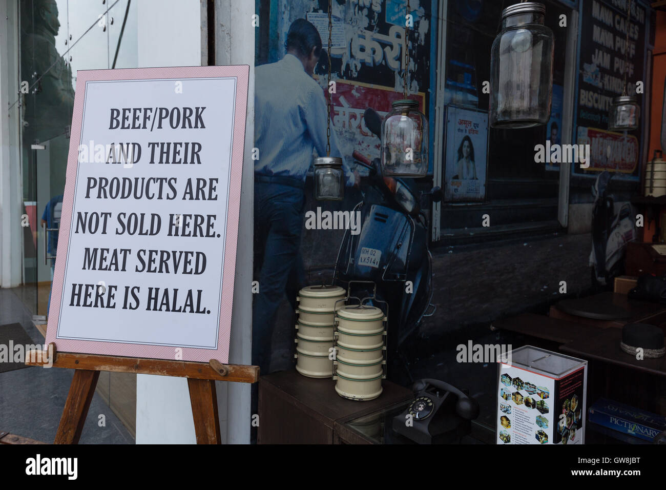 Sale of Beef banned in India Stock Photo