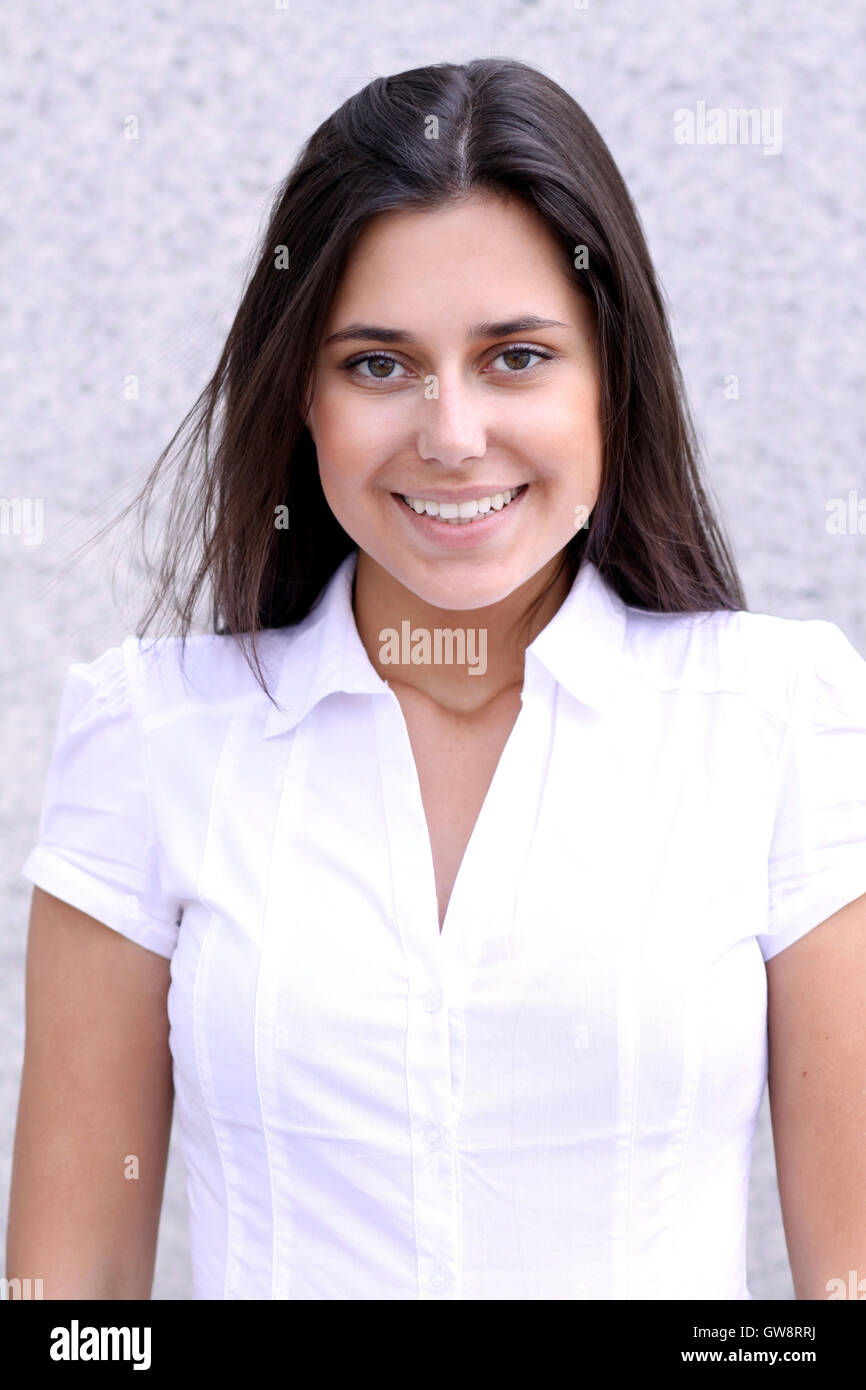 Portrait of beautiful woman Stock Photo - Alamy