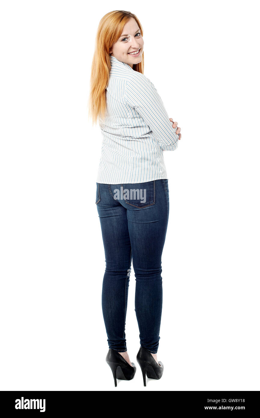 Over shoulder back Cut Out Stock Images Pictures Alamy