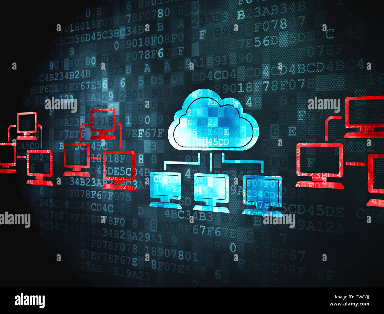 computing concept: Cloud Technology on digital background Stock Photo ...