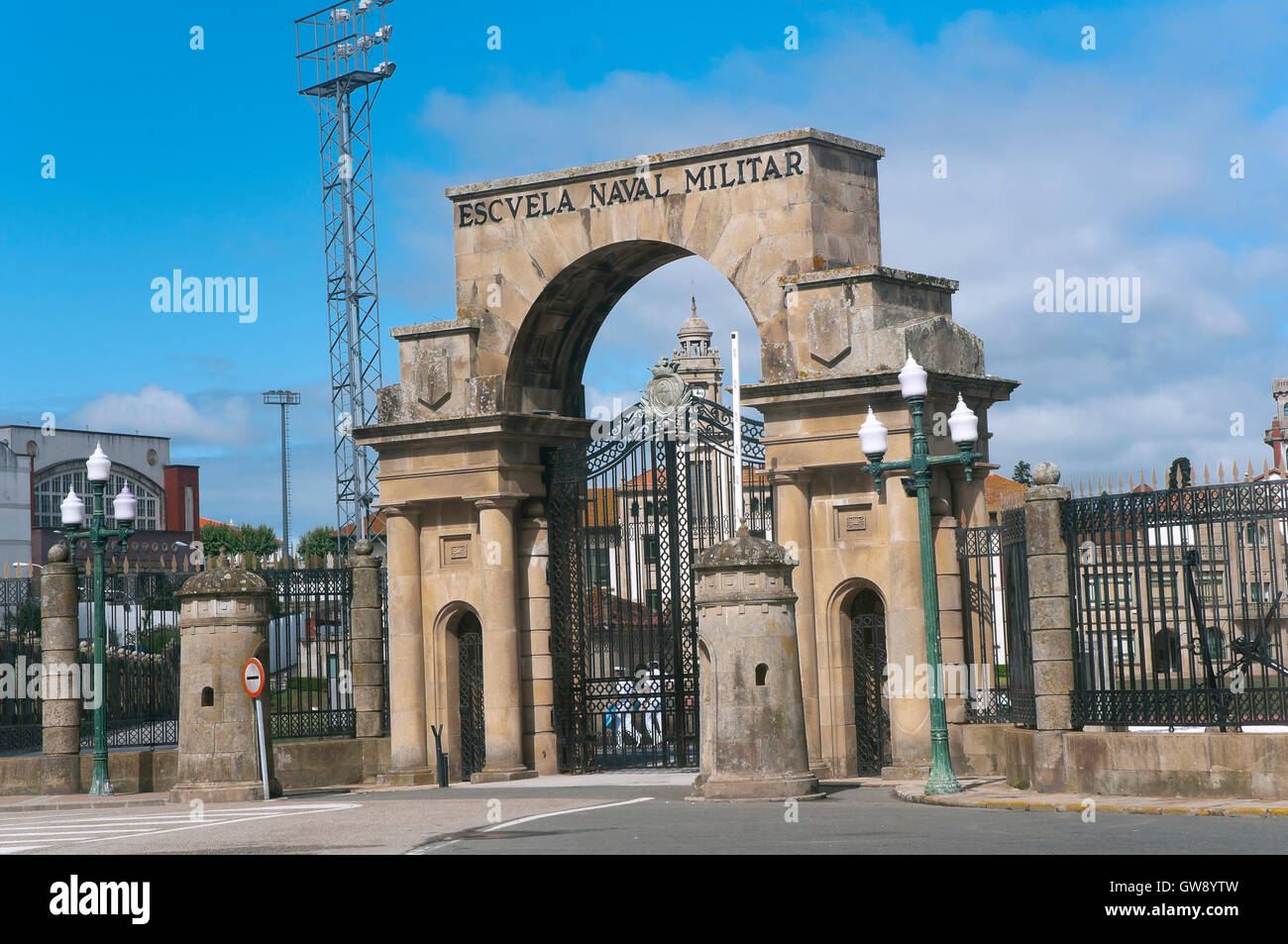 Naval Military School, Marin, Pontevedra province, Region of Galicia, Spain, Europe Stock Photo