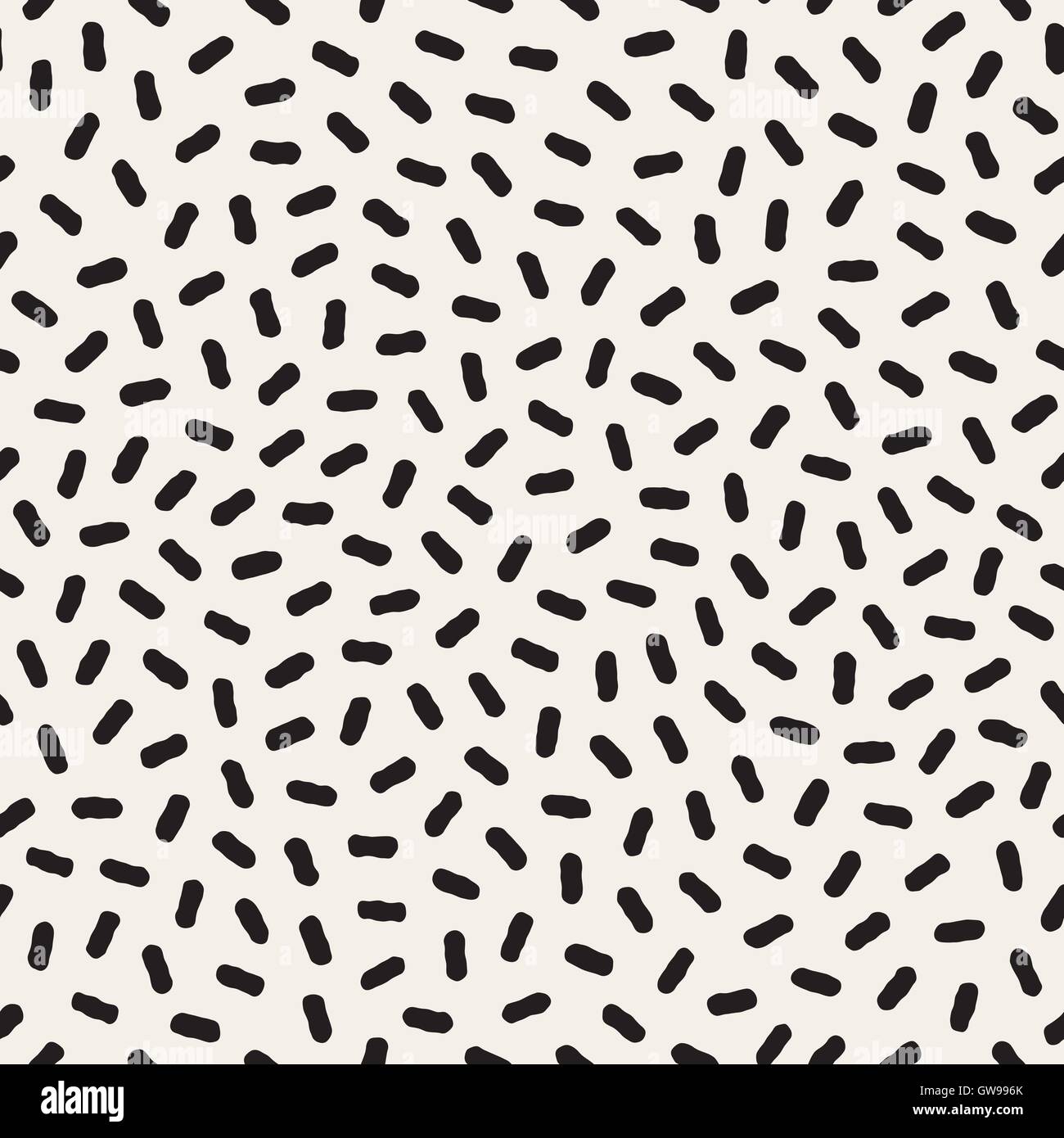 Vector Seamless Black And White Jumble Lines Pattern Stock Vector Image ...