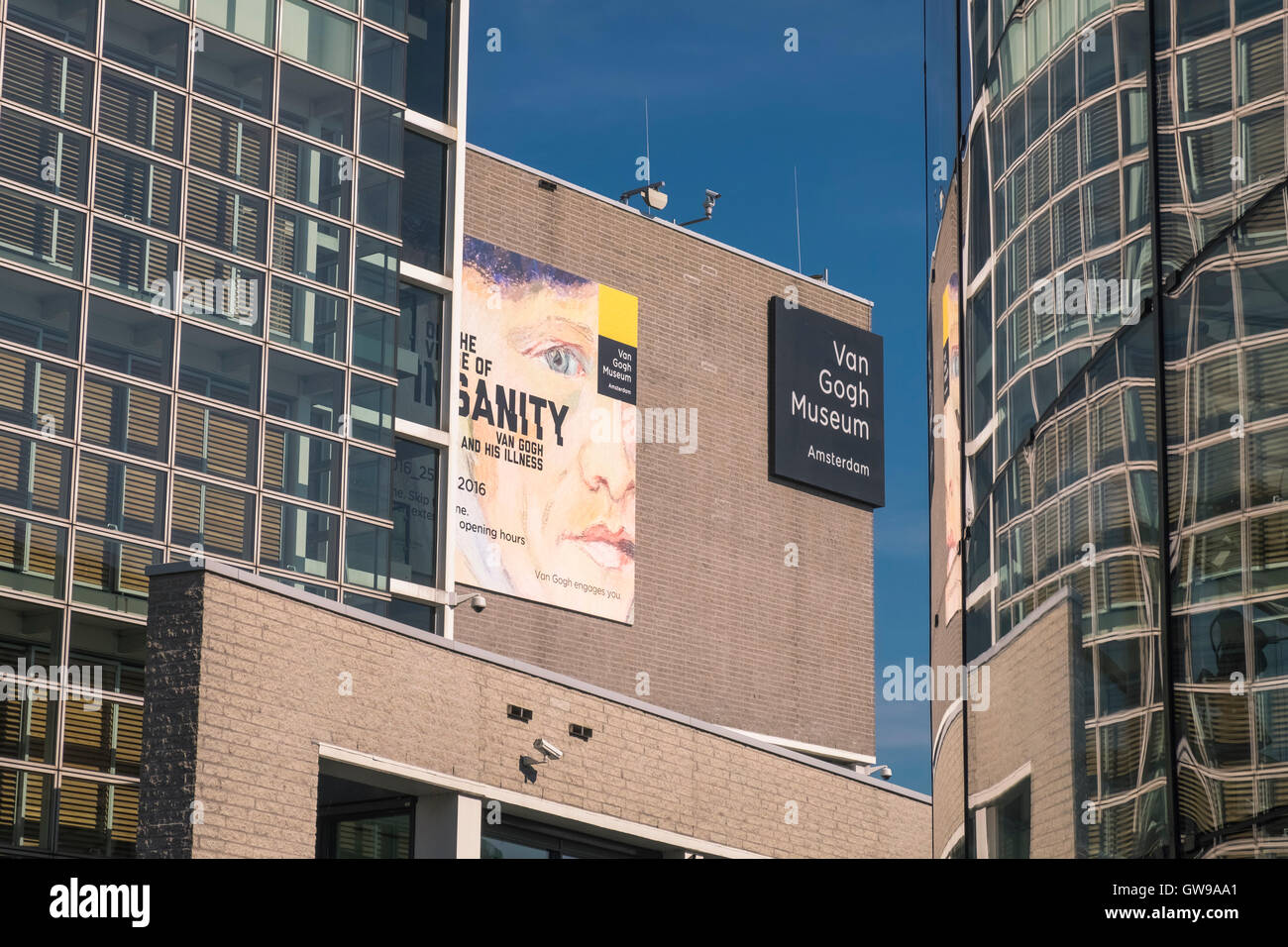 Architectural exterior of the Van Gogh Museum, Amsterdam, Netherlands Stock Photo