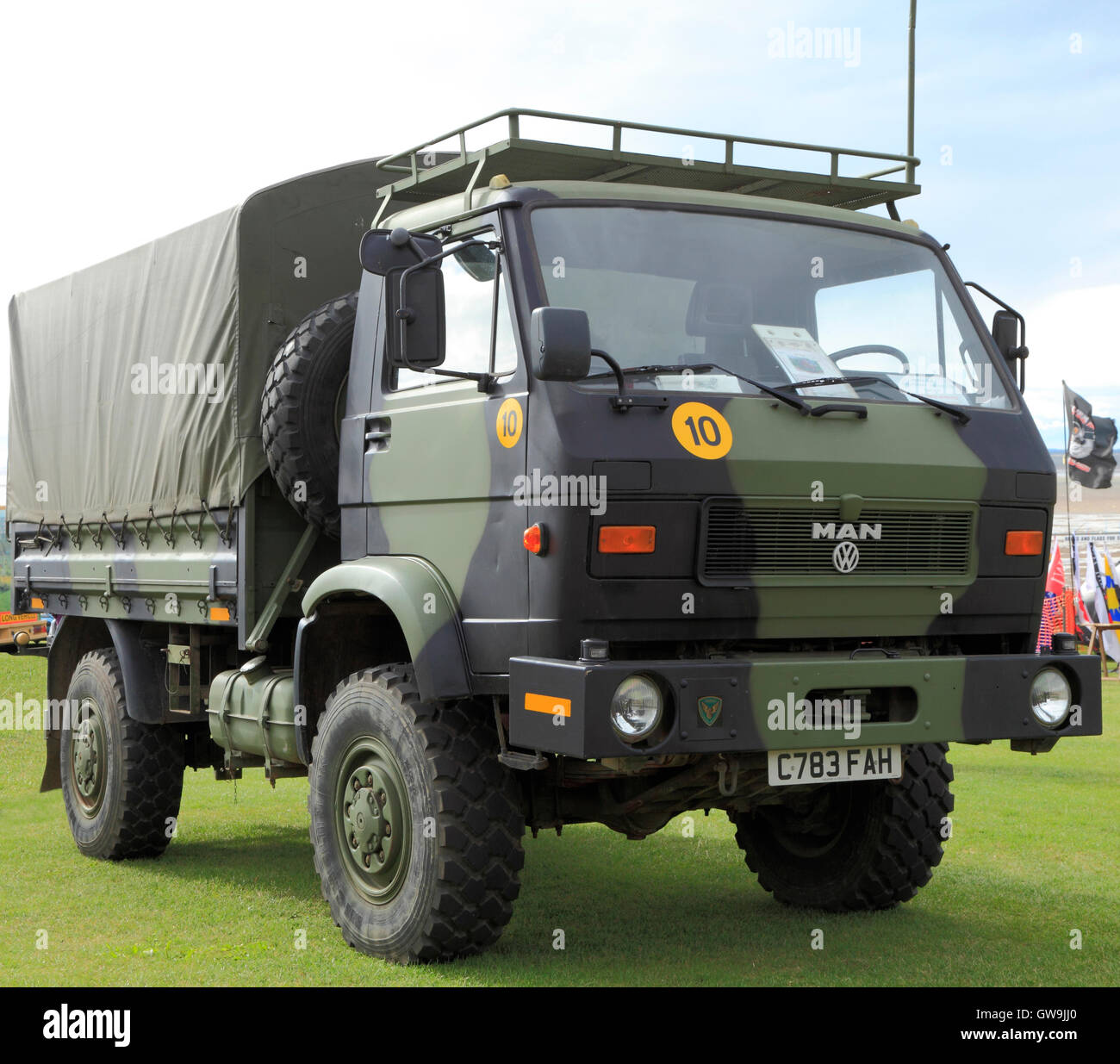 MAN 8.136 FAE, Danish Army Vehicle Truck Volkswagen military vehicles trucks Denmark Stock Photo