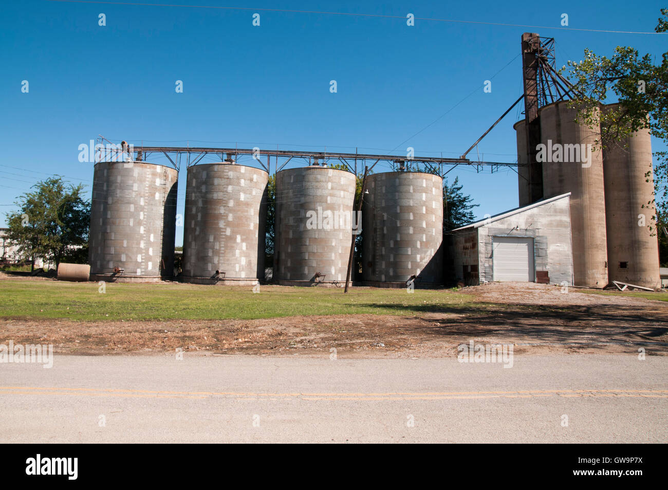 Grain silos in north Texas Stock Photo Alamy