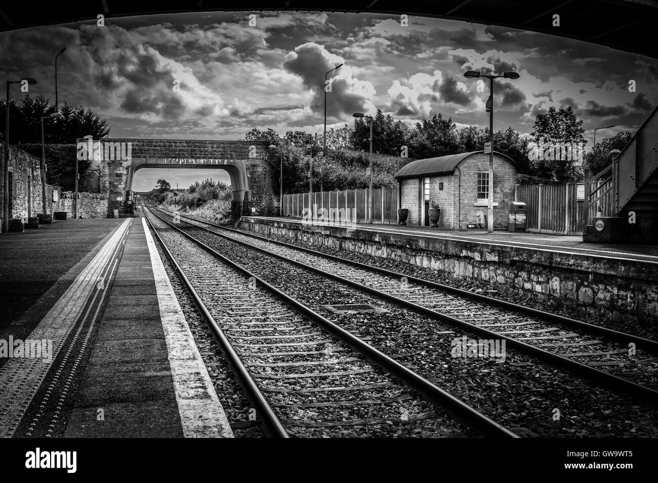 Drumod Railway Station Co.Leitrim Ireland Stock Photo
