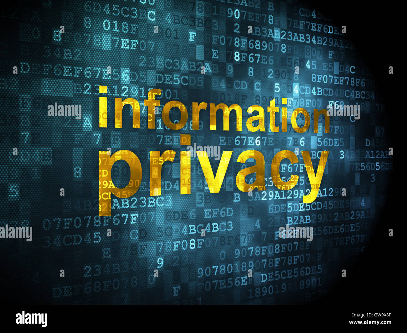 Privacy concept Information Privacy on digital background Stock Photo
