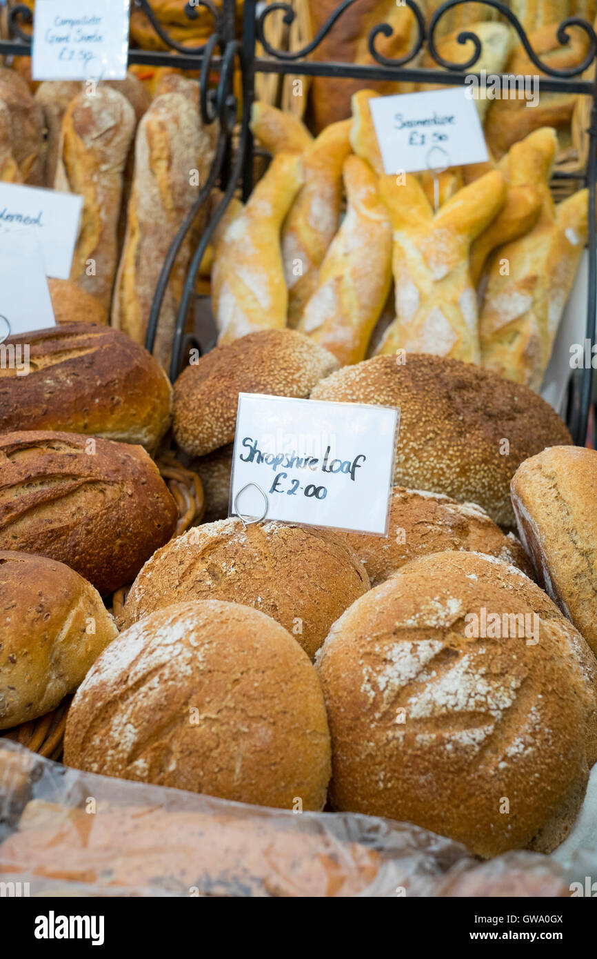 Artisan bread stall ludlow food hires stock photography and images Alamy