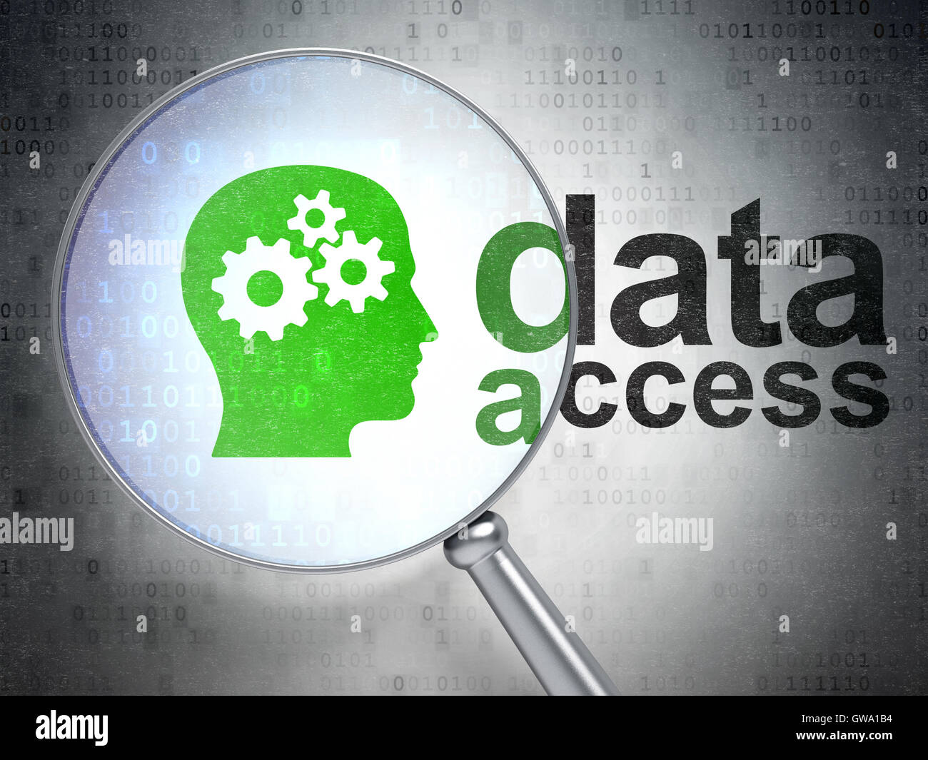 information concept: Head Gears and Data Access with optical glass ...