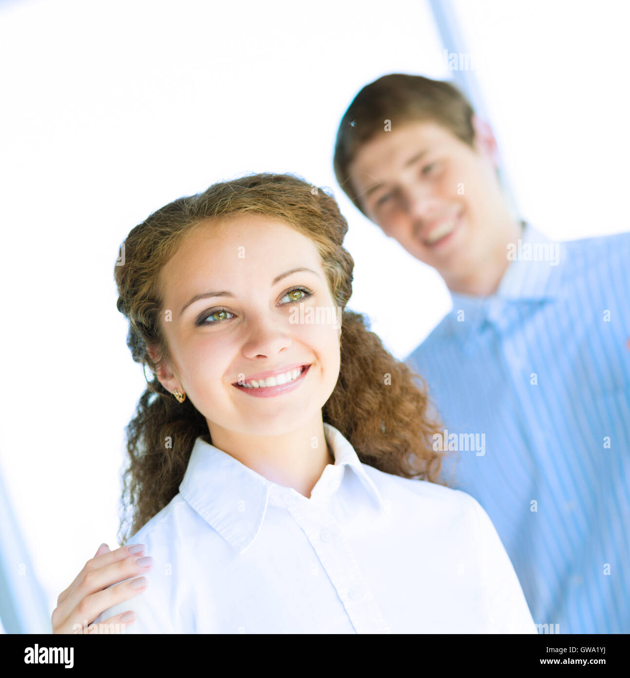 Happy group people work hi-res stock photography and images - Alamy