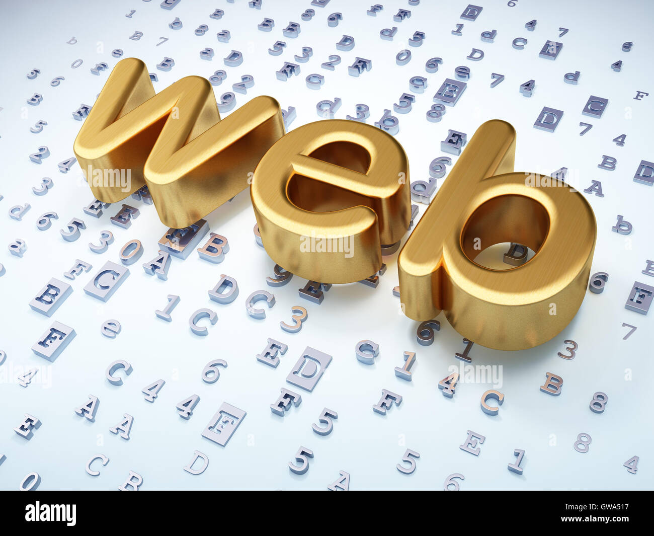 Website development concept: Web on digital background Stock Photo - Alamy