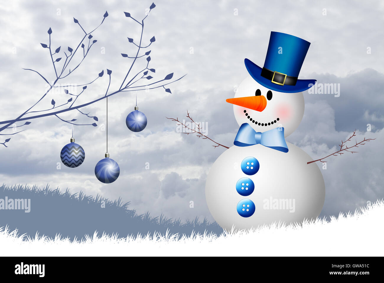 snowman Stock Photo