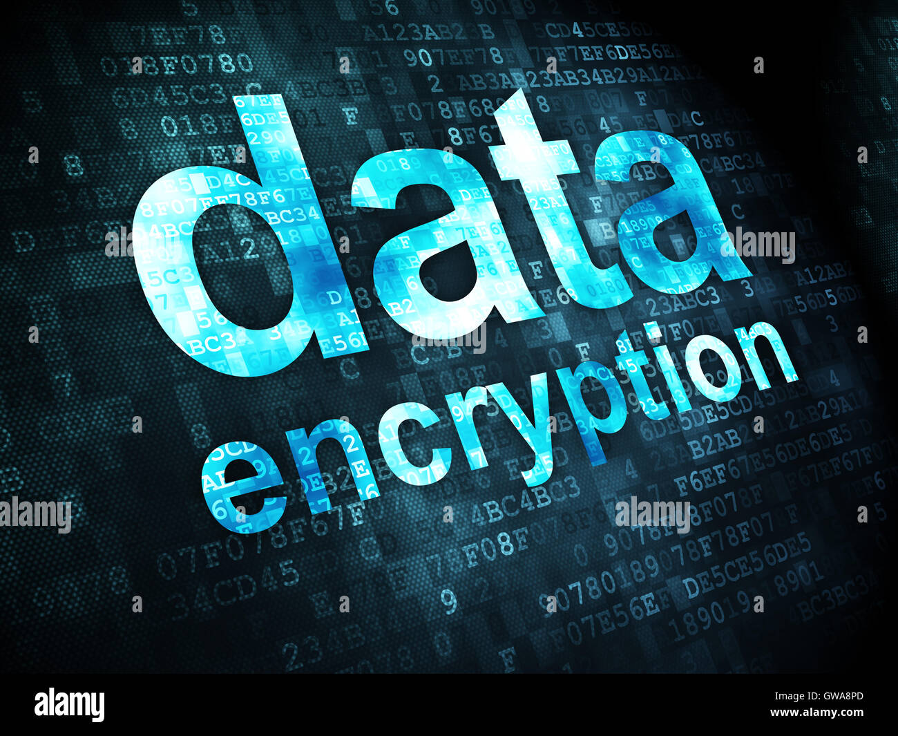 Protection concept: Data Encryption on digital background Stock Photo ...