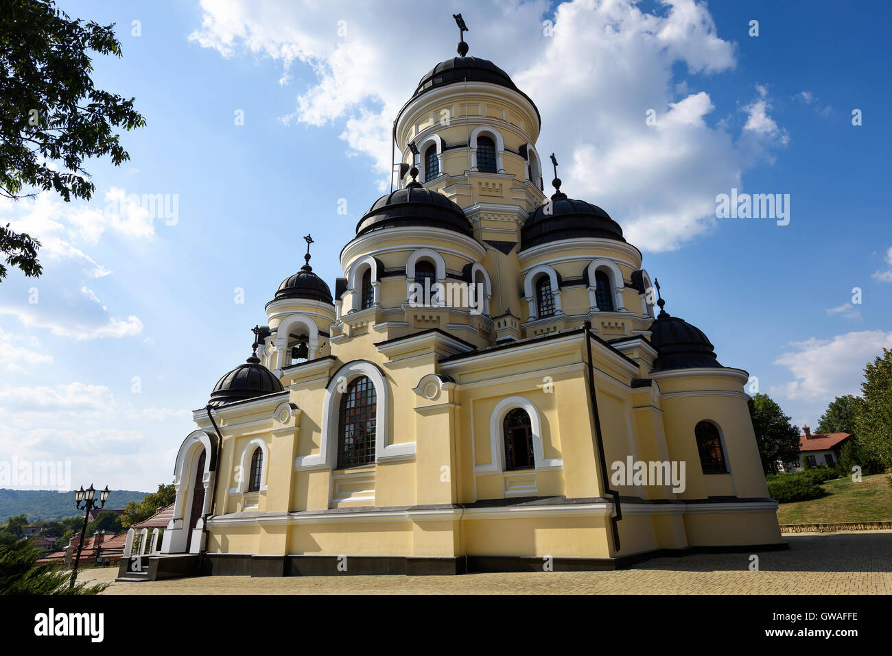 Photo of Capriana Monastery in Moldova with blue sky Stock Photo - Alamy