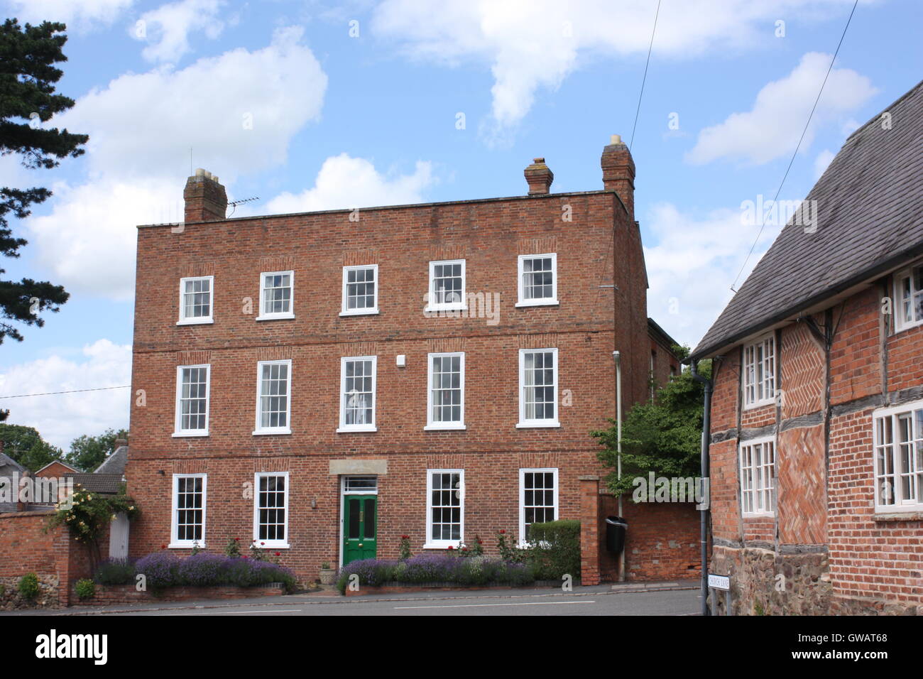 village houses in Thrussington, Leicestershire, England Stock