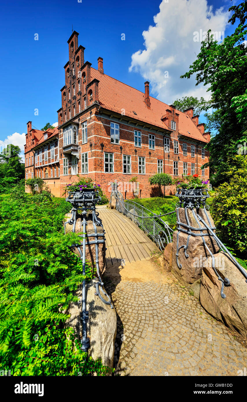 Castle in mountain village, Hamburg, Germany, Europe, Schloss in Bergedorf, Deutschland, Europa Stock Photo