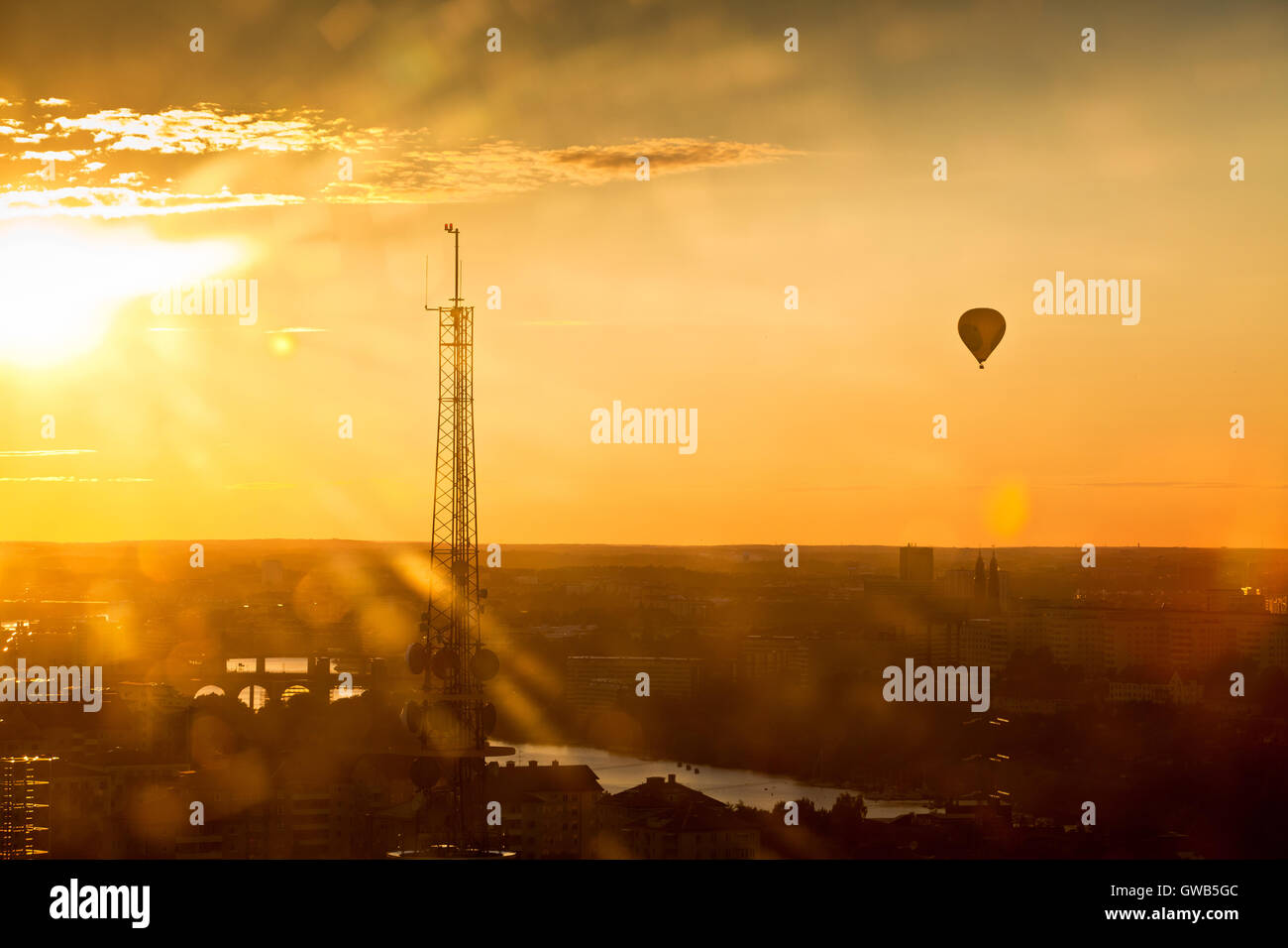 Colorful sunset background Stock Photo - Alamy