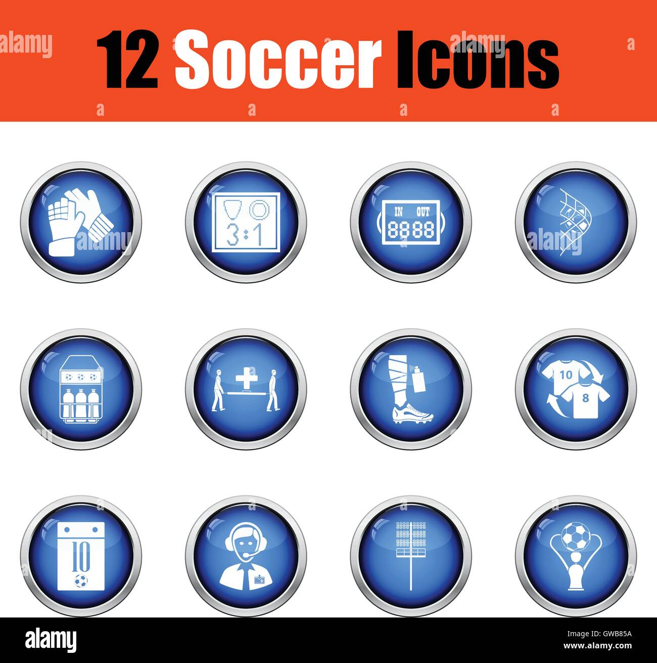 Soccer field display Stock Vector Images - Alamy