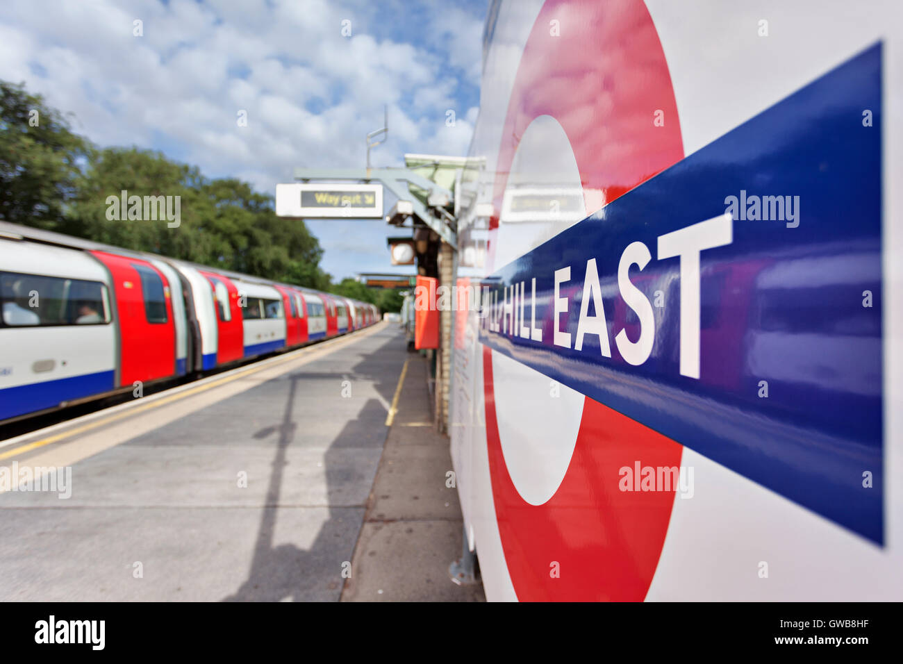 Mill Hill East Underground station Stock Photo Alamy
