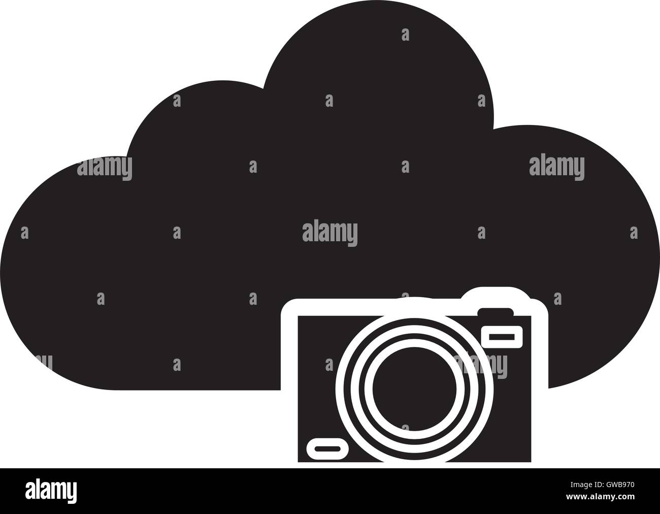 storage cloud and camera icon Stock Vector Image & Art - Alamy