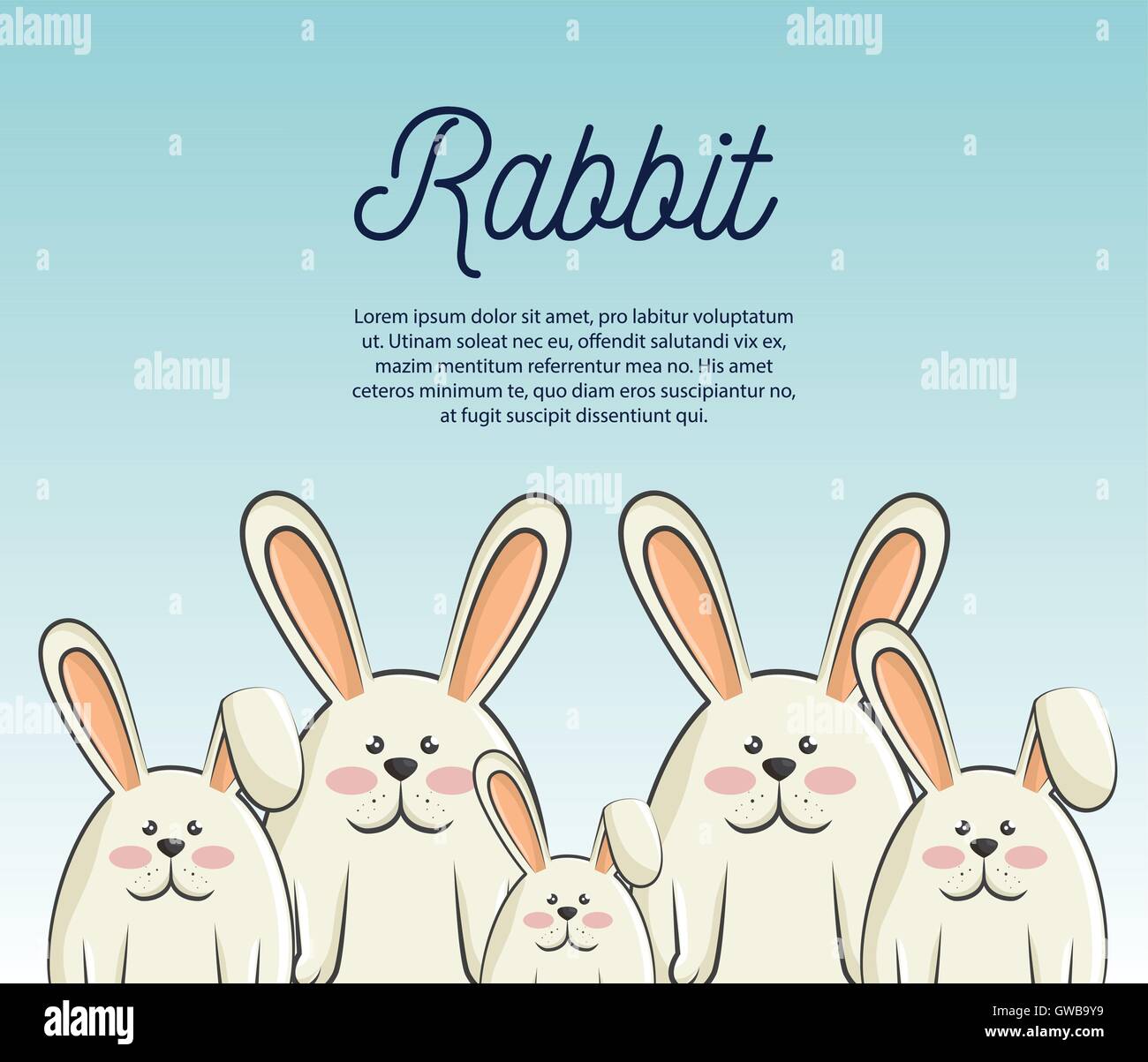 cartoon icon rabbit design isolated Stock Vector Image & Art - Alamy