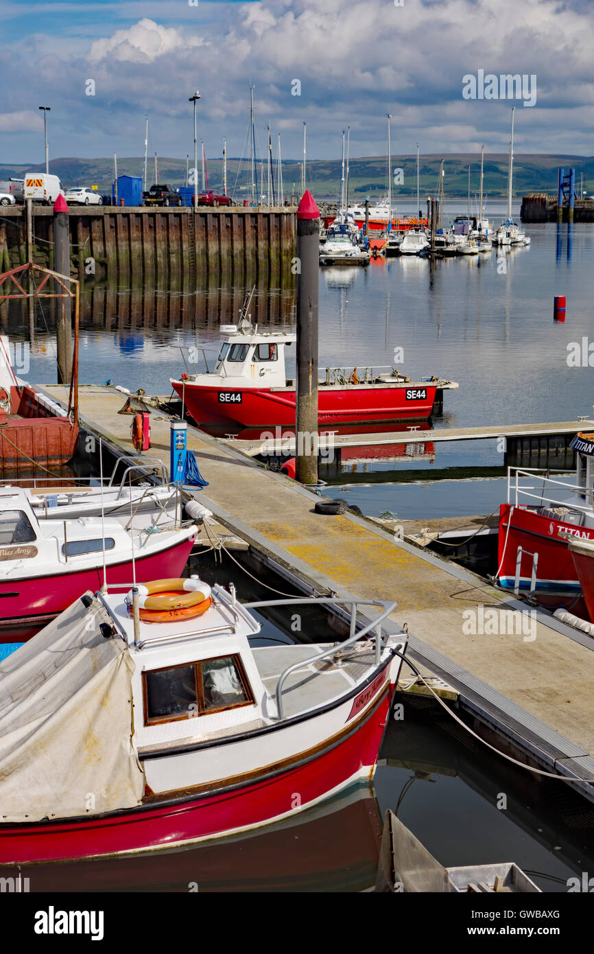 Stranraer harbour and marina, Dumfries and Galloway, Scotland. Stock Photo