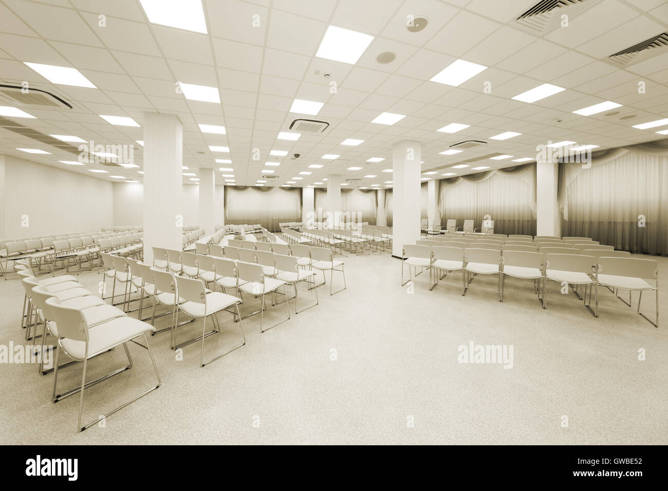 Meeting room white curtains hi-res stock photography and images - Alamy