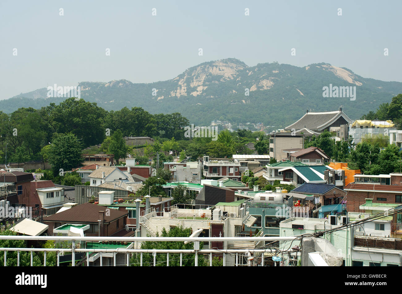 Bukchon Hanok village in summer in Seoul, Korea Stock Photo - Alamy