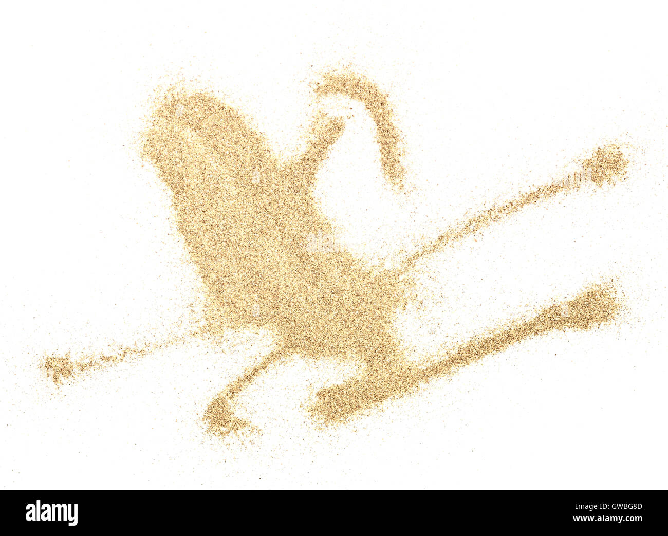 pile of sand isolated on white background Stock Photo - Alamy