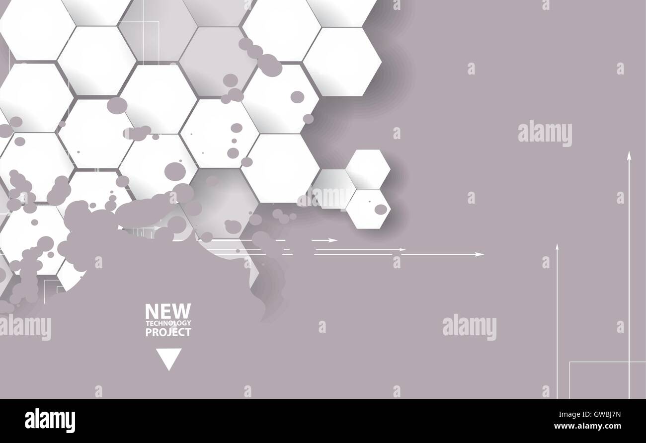 Abstract tech background. Futuristic interface. Vector illustration ...