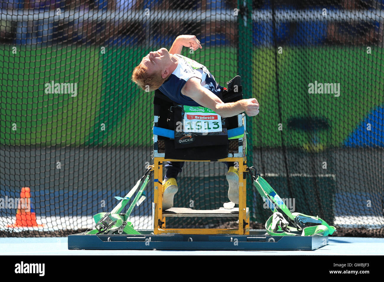 Great Britain's Stephen Miller competing in the Men's Club Throw F32