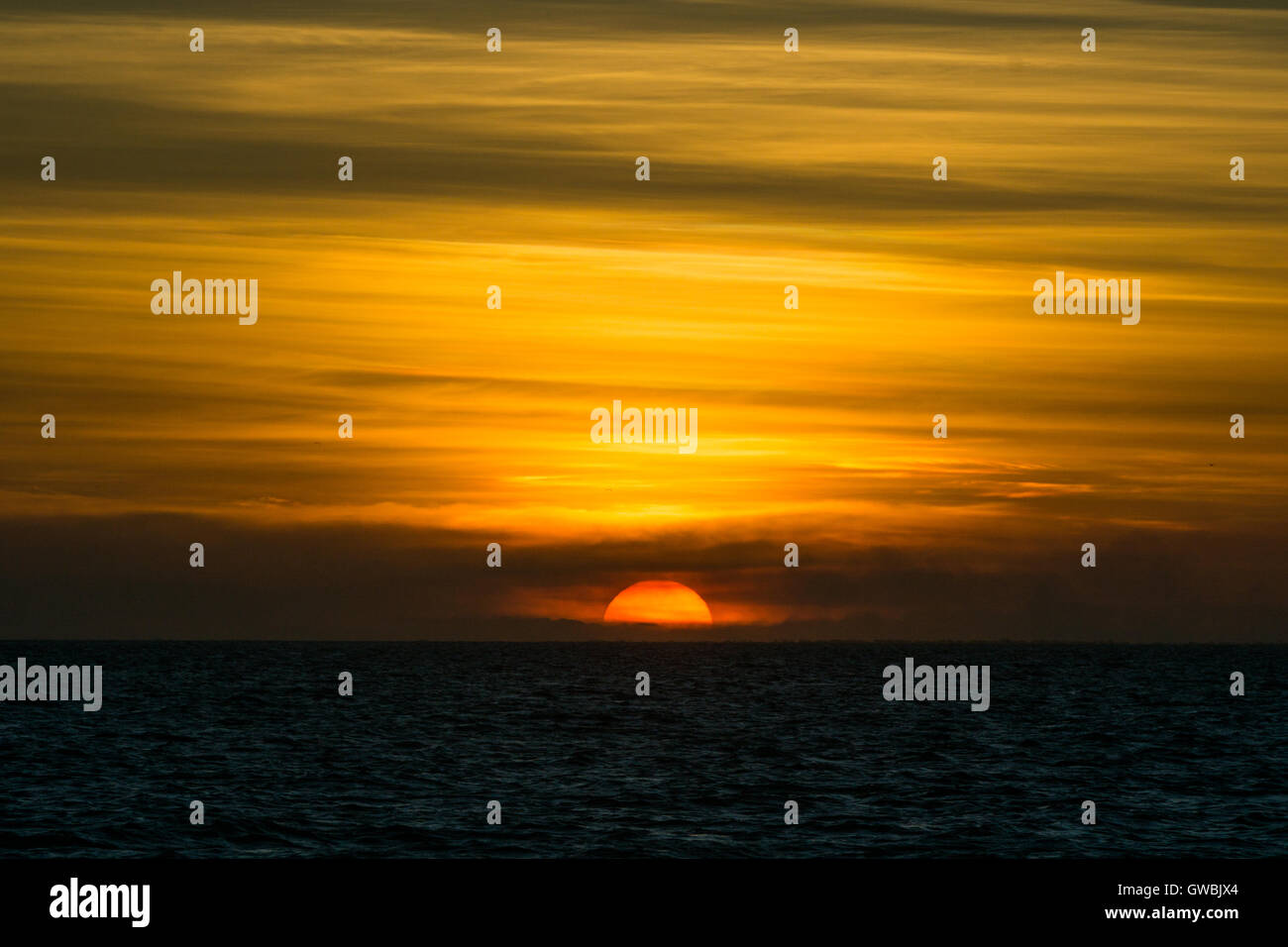 sunset sunrise at the sea Stock Photo