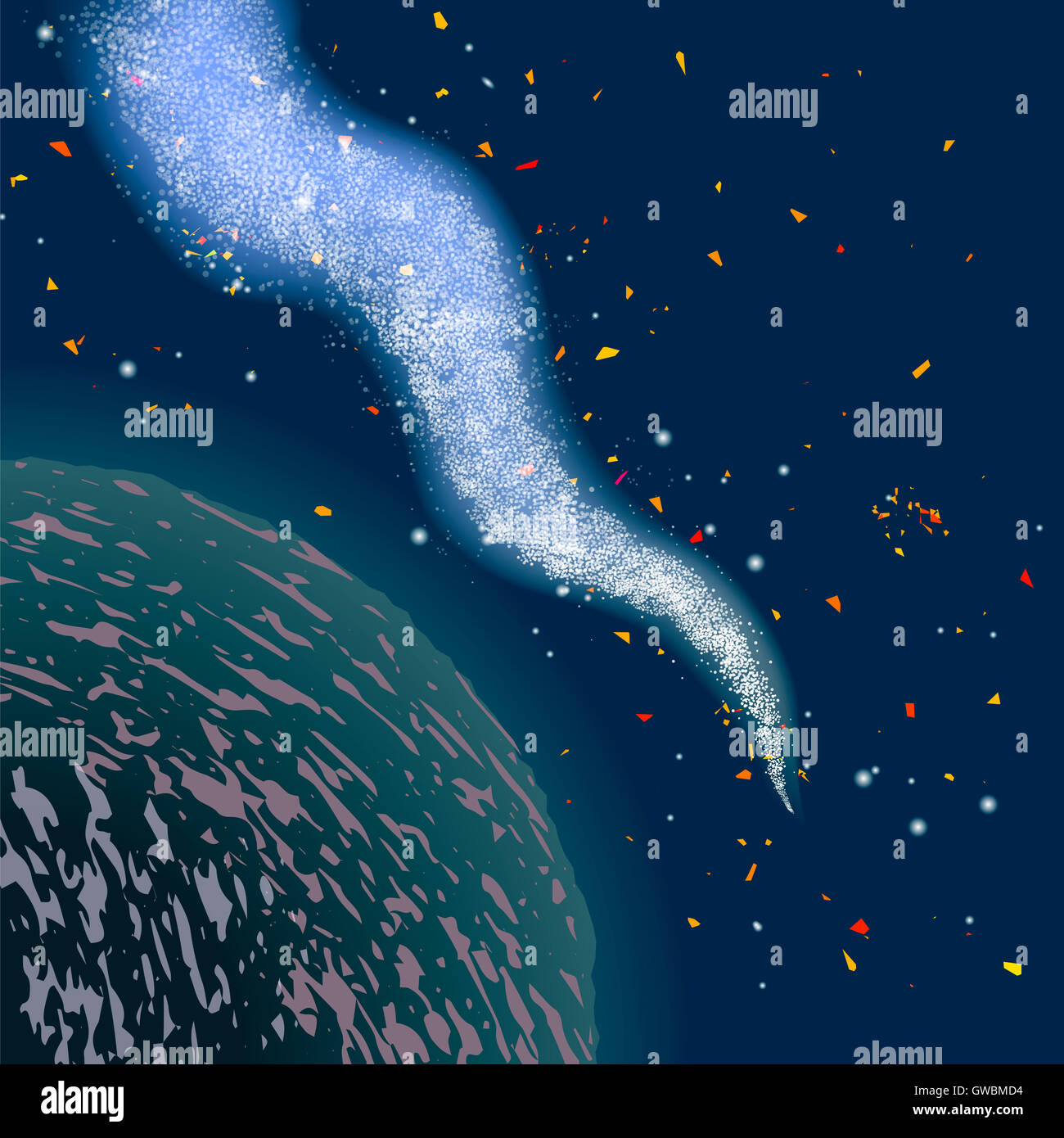 Part of Earth. Milky Way Galaxy Stock Photo - Alamy