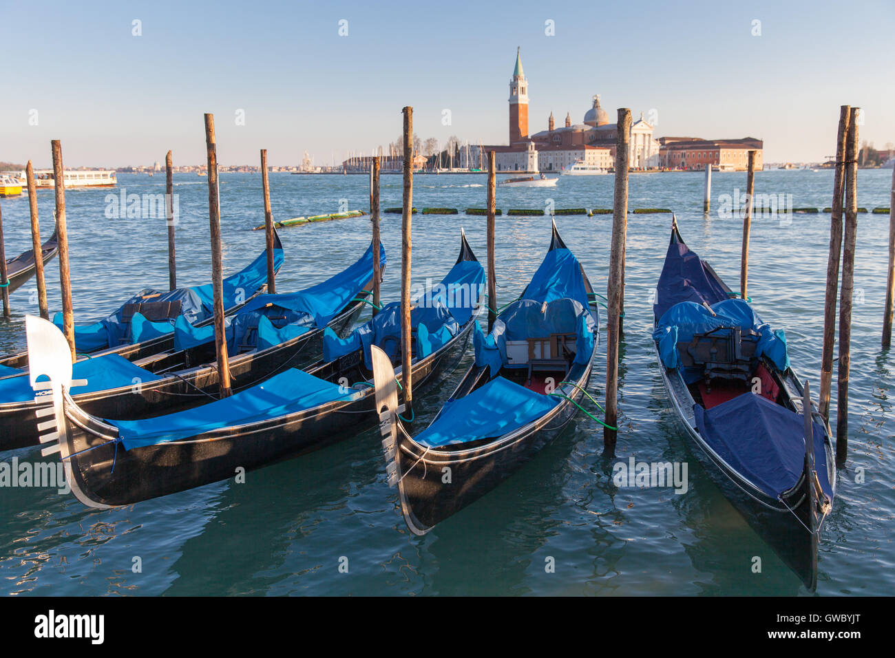 gondolas in Venice, Italy Stock Photo - Alamy