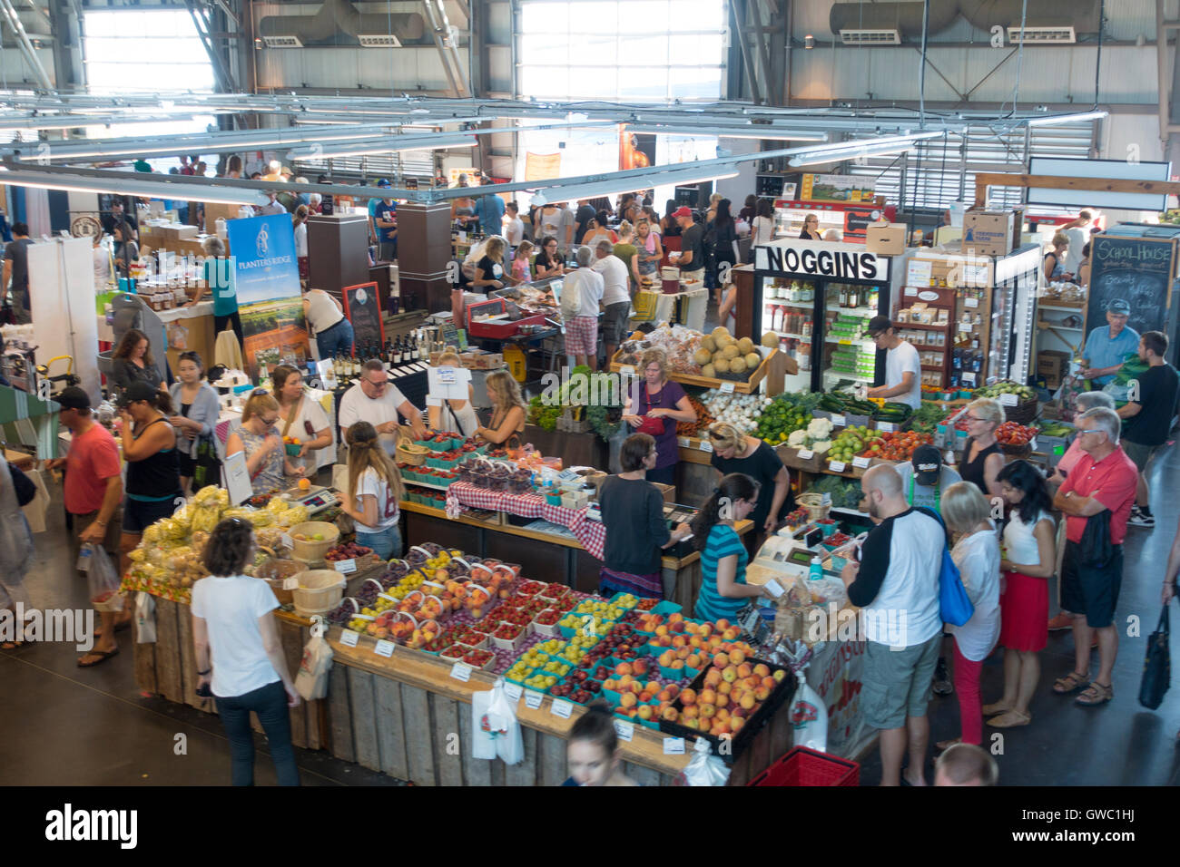 Halifax seaport farmers market Nova Scotia Canada Stock Photo Alamy